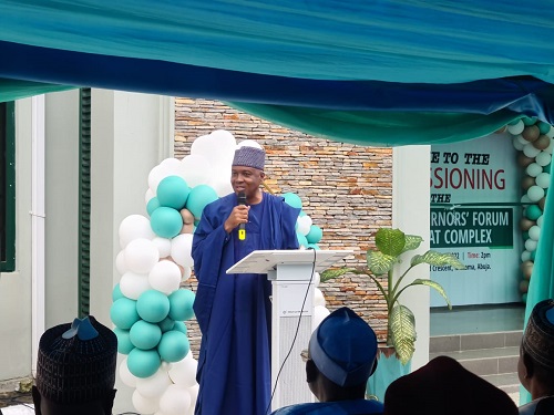 Saraki speaks commissioning NGF Secretariat